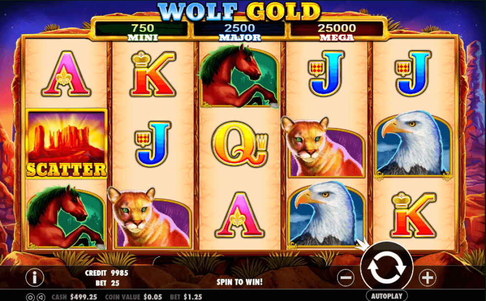 Ingyenes játék Wolf Gold