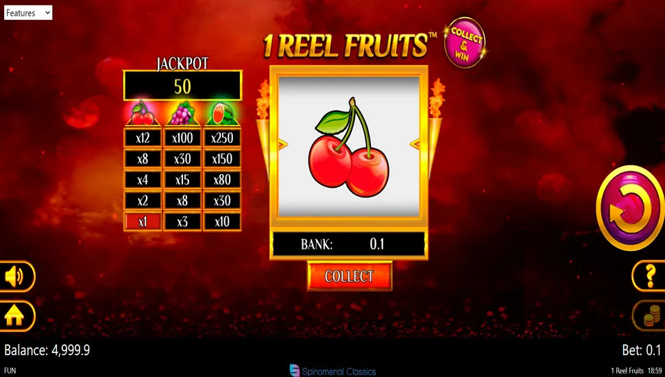 Ingyenes játék 1 Reel Fruits