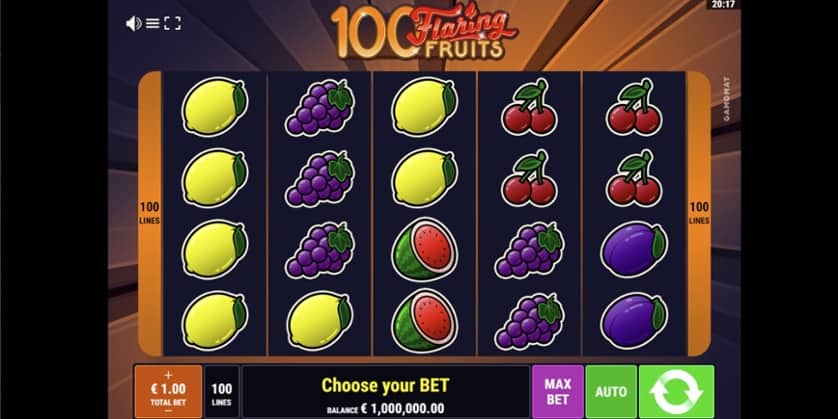 Ingyenes játék 100 Flaring Fruits