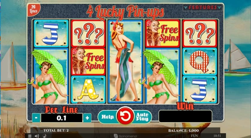 Ingyenes játék 4 Lucky Pin-ups