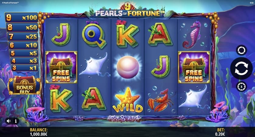 Ingyenes játék 9 Pearls of Fortune