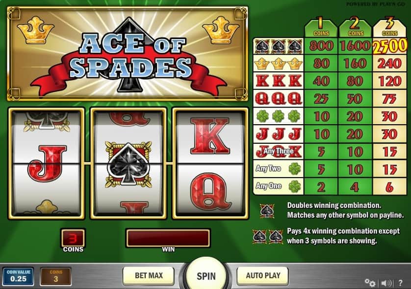 Ingyenes játék Ace of Spades