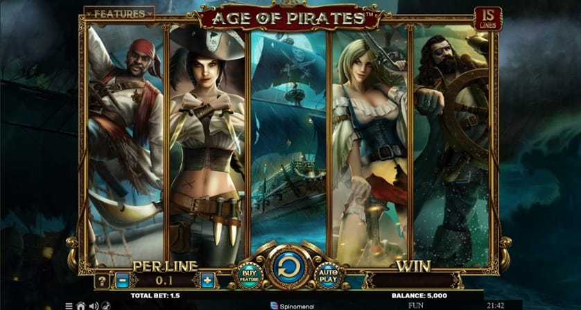 Ingyenes játék Age of Pirates 15 Lines