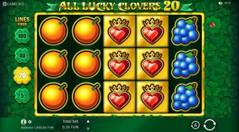 Ingyenes játék All Lucky Clovers