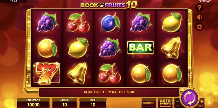 Ingyenes játék Book of Fruits 10