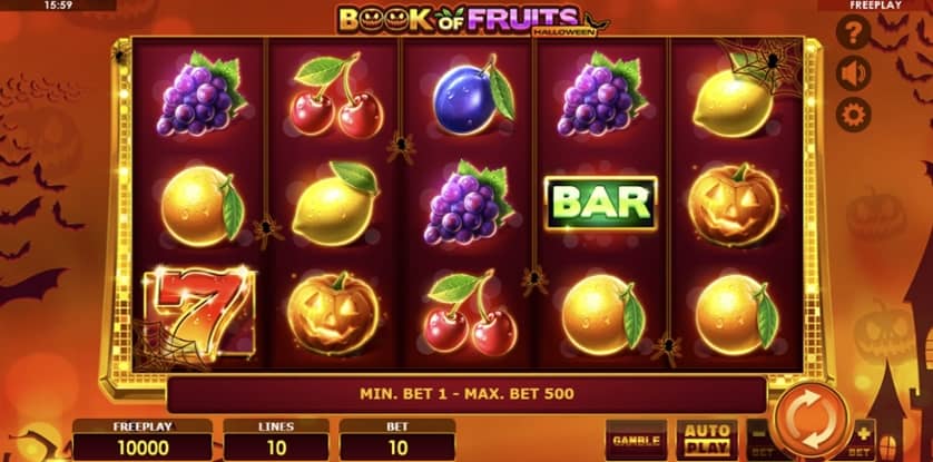 Ingyenes játék Book of Fruits Halloween