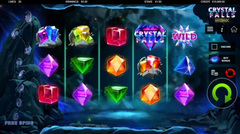 Ingyenes játék Crystal Falls Multimax