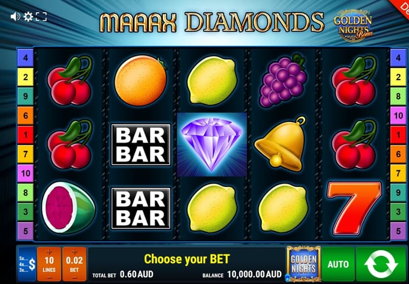 Ingyenes játék Maaax Diamonds – Golden Nights Bonus