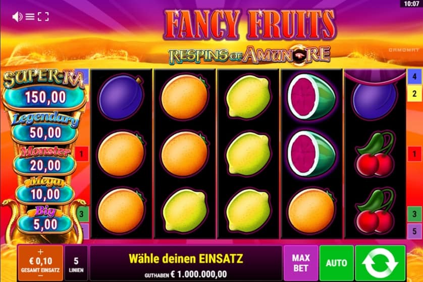 Ingyenes játék Fancy Fruits – Respins of Amun-Re