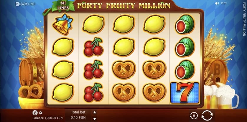 Ingyenes játék Forty Fruity Million