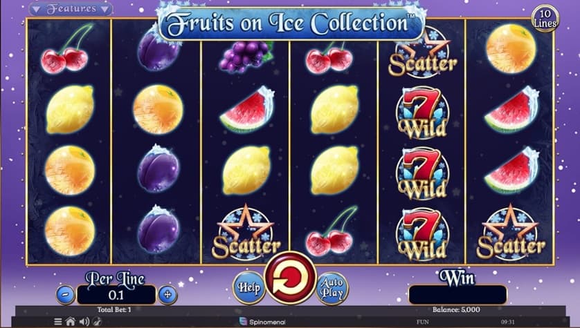 Ingyenes játék Fruits on Ice Collection – 10 Lines