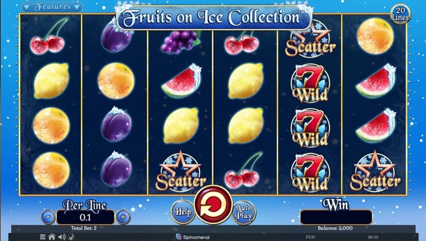 Ingyenes játék Fruits on Ice Collection – 20 Lines