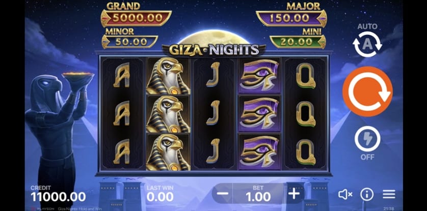 Ingyenes játék Giza Nights: Hold and Win