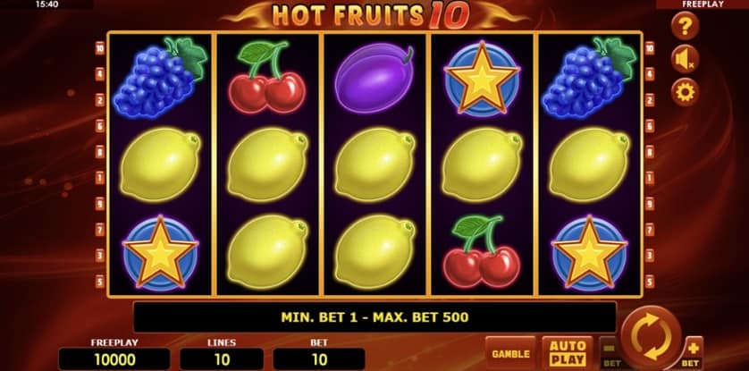 Ingyenes játék Hot Fruits 10