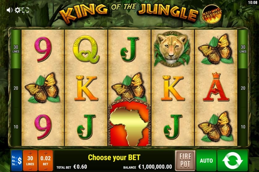 Ingyenes játék King of the Jungle – Red Hot Firepot