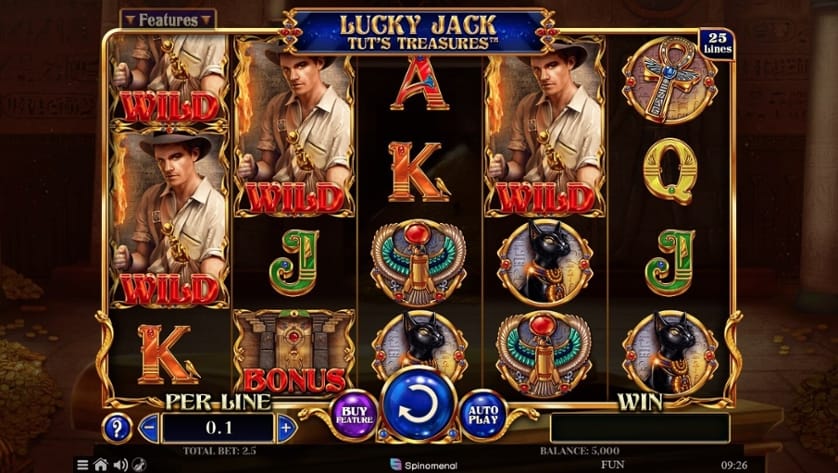 Ingyenes játék Lucky Jack Tut’s Treasures