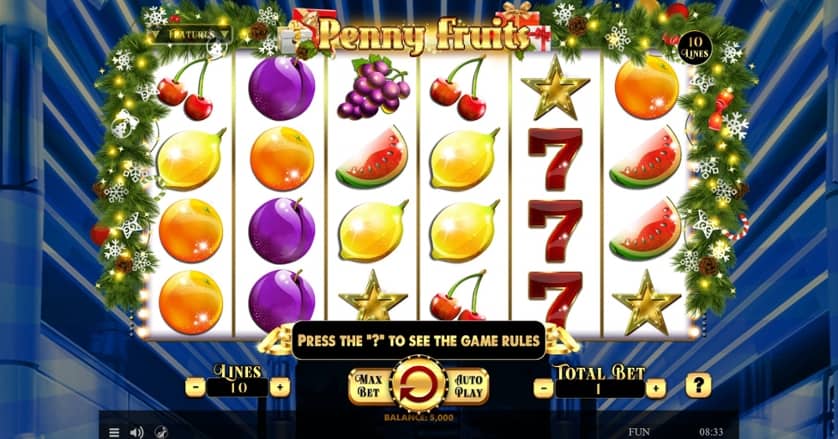 Ingyenes játék Penny Fruits Christmas Edition