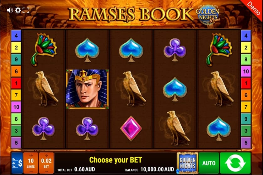 Ingyenes játék Ramses Book – Golden Nights Bonus