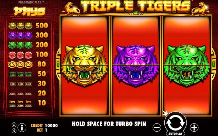 Ingyenes játék Triple Tigers
