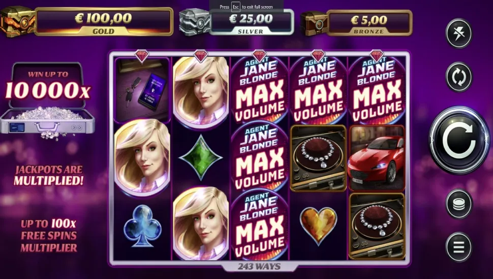 Ingyenes játék Agent Jane Blonde Max Volume