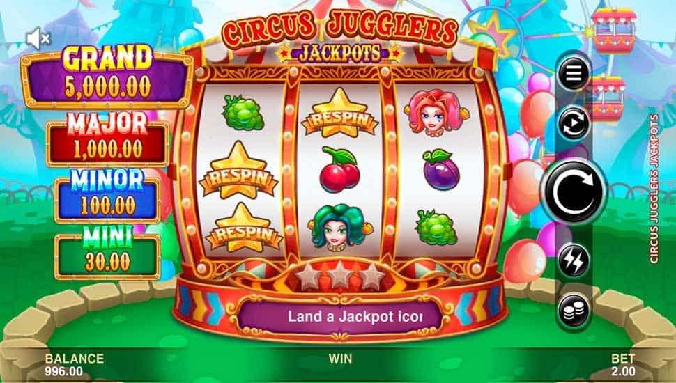 Ingyenes játék Circus Jugglers Jackpots