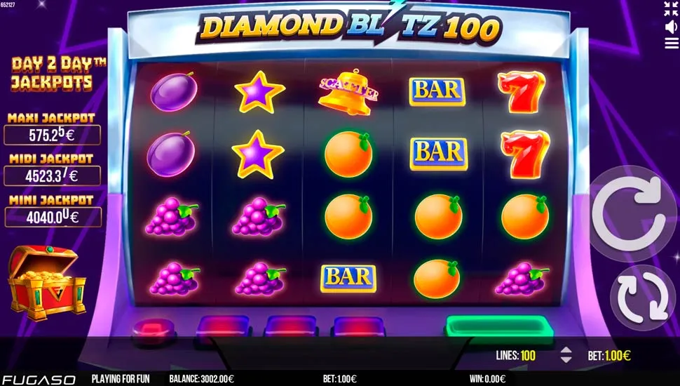 Ingyenes játék Diamond Blitz 100