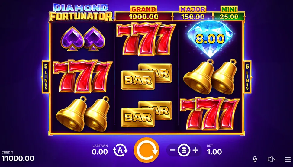 Ingyenes játék Diamond Fortunator: Hold and Win