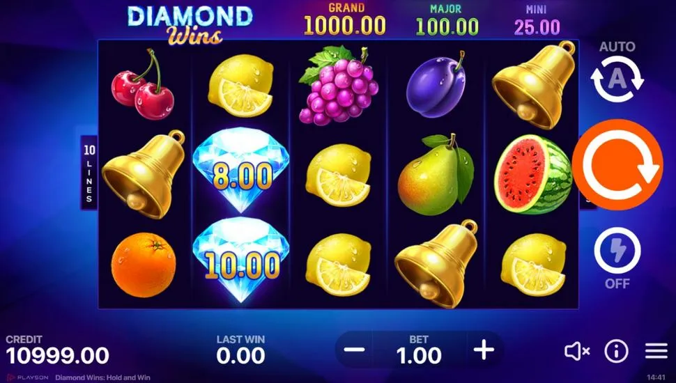 Ingyenes játék Diamond Wins: Hold and Win