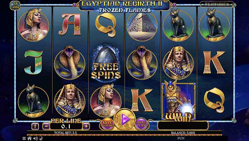 Ingyenes játék Egyptian Rebirth II Frozen Flames