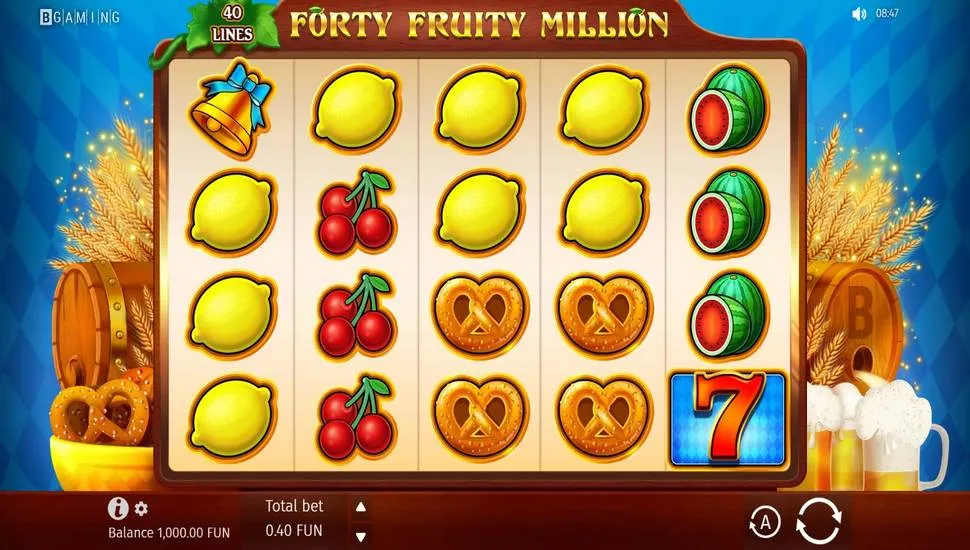 Ingyenes játék Forty Fruity Million Oktoberfest Edition
