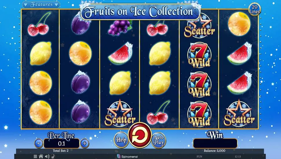 Ingyenes játék Fruits On Ice Collection 20 Lines