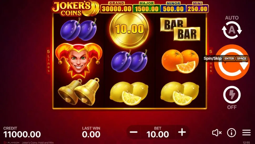 Ingyenes játék Joker’s Coins: Hold and Win