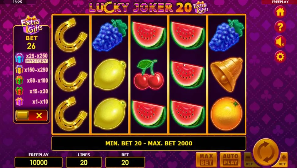 Ingyenes játék Lucky Joker 20 Extra Gifts