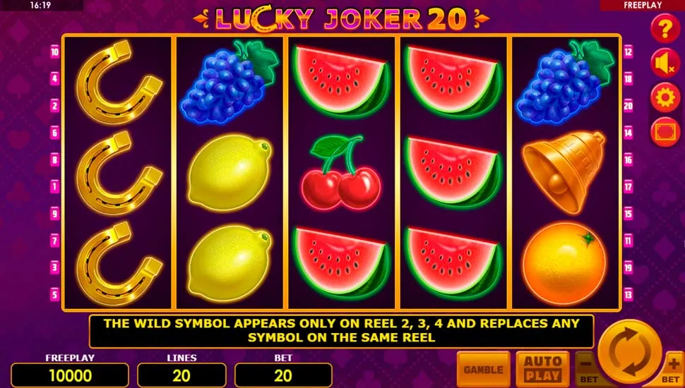 Ingyenes játék Lucky Joker 20