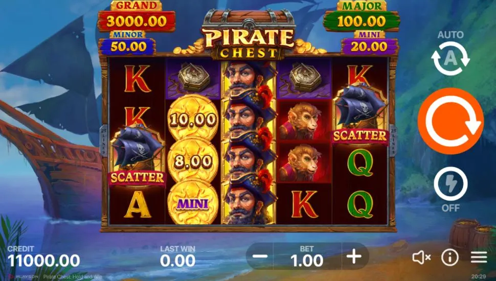 Ingyenes játék Pirate Chest: Hold and Win