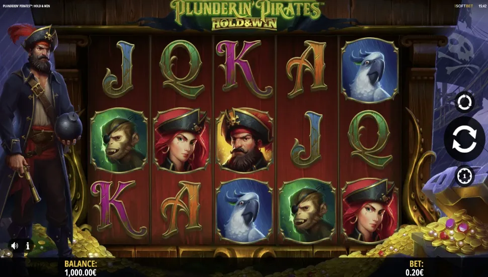 Ingyenes játék Plunderin’ Pirates Hold & Win