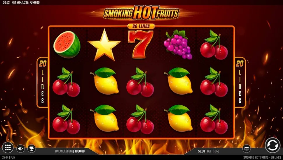 Ingyenes játék Smoking Hot Fruits 20 Lines