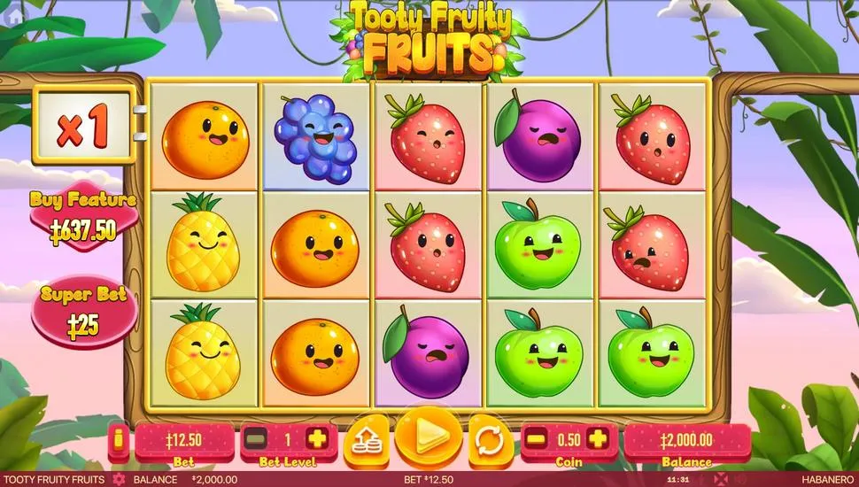 Ingyenes játék Tooty Fruity Fruits