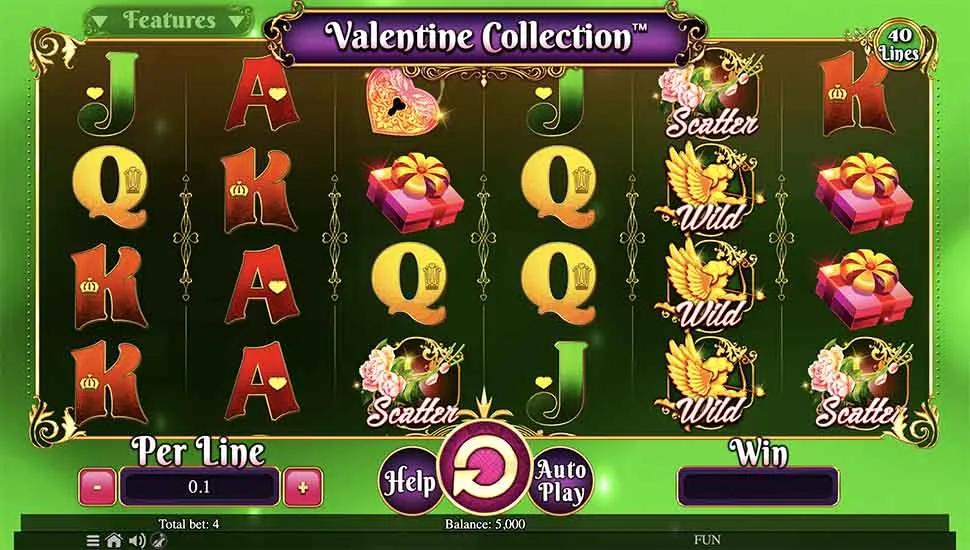 Ingyenes játék Valentine Collection 40 Lines