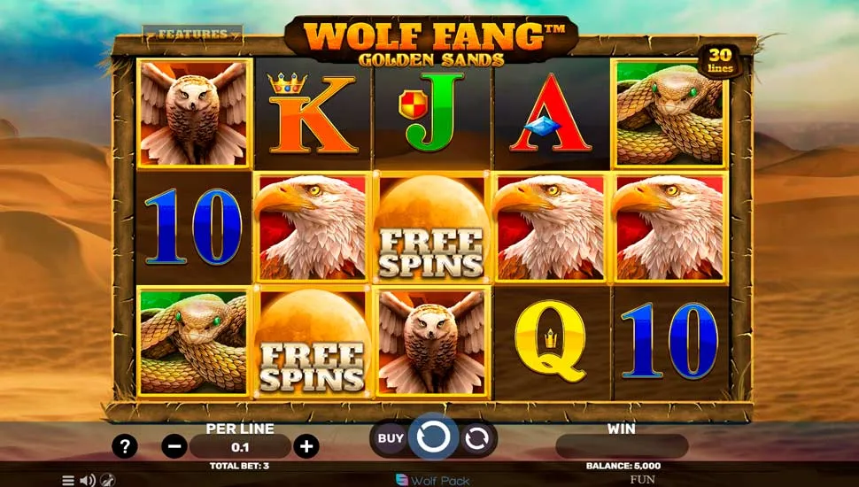Ingyenes játék Wolf Fang Golden Sands